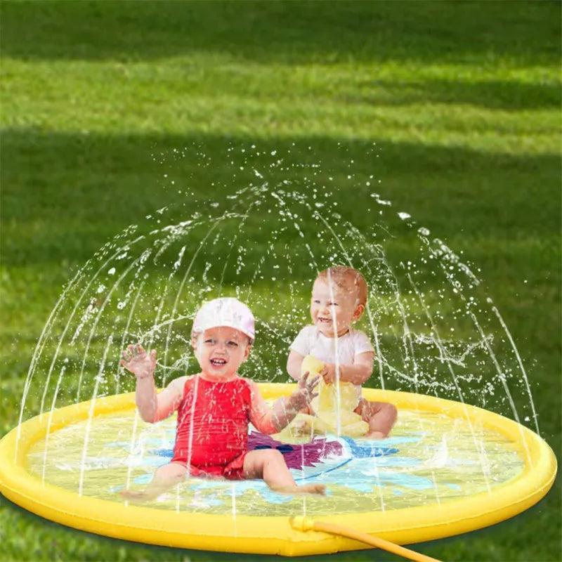 BowLift | Shark Splash Sprinkler Mat for Kids – Inflatable Water Mat