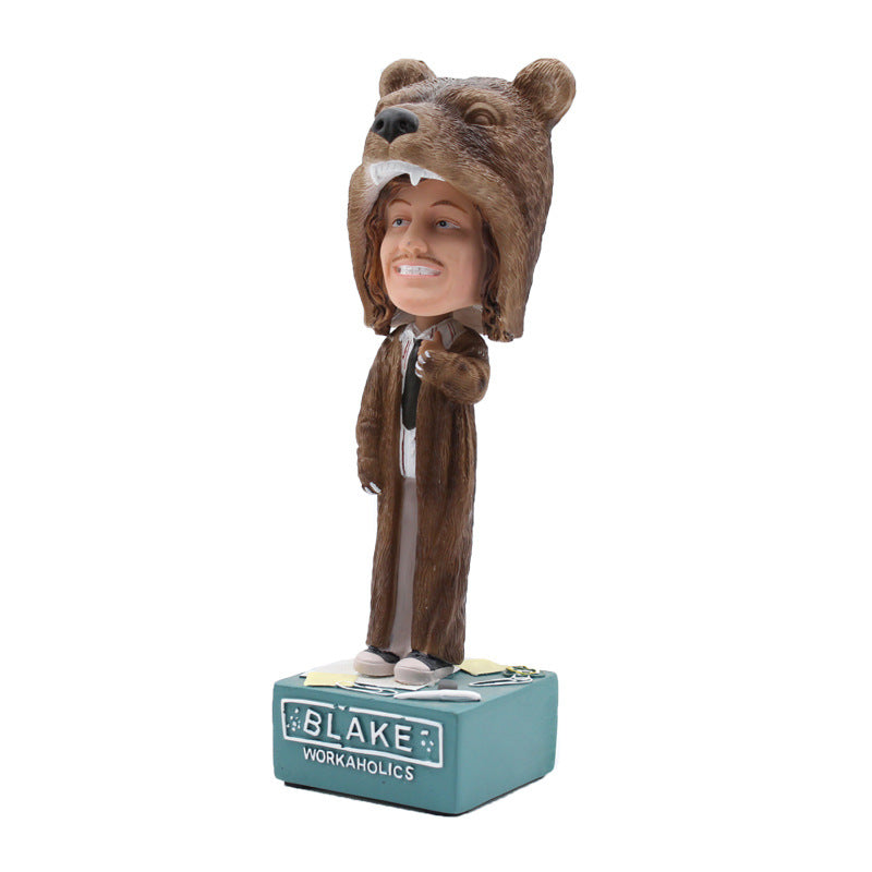 Playful Bobblehead Figurine
