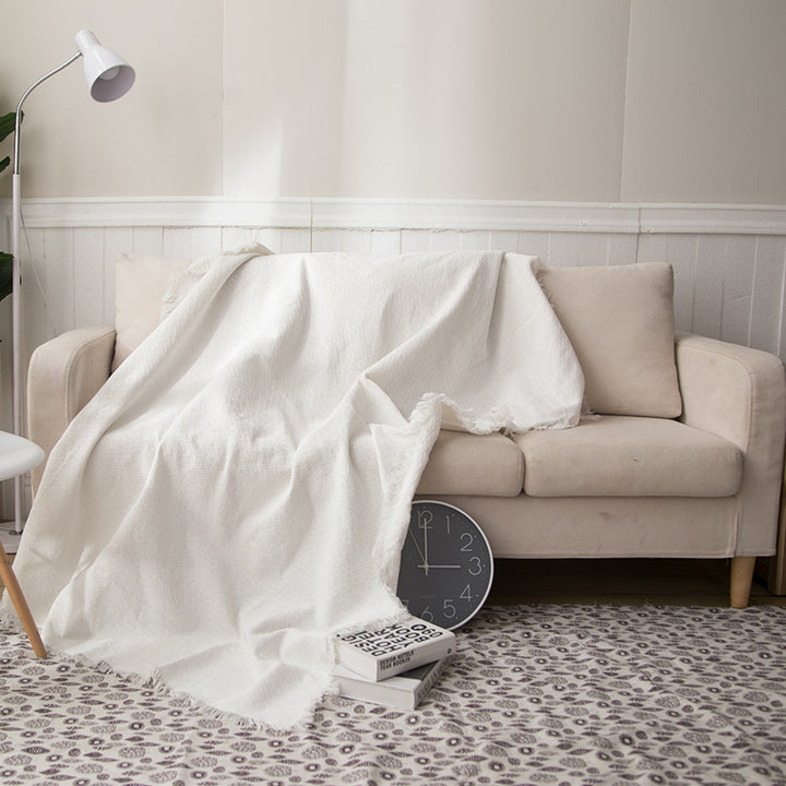 Textured Lightweight Knit Throw Blanket