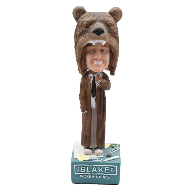 Playful Bobblehead Figurine