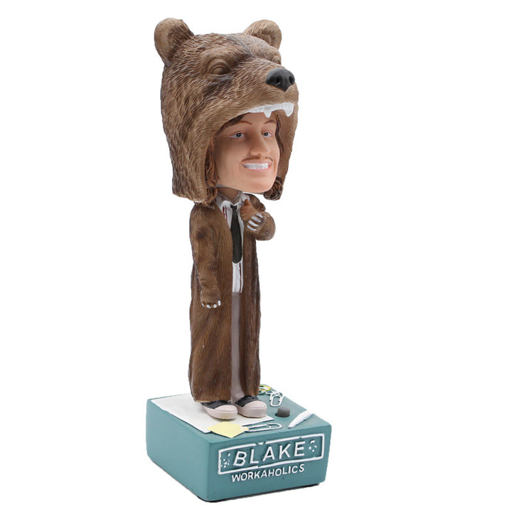 Playful Bobblehead Figurine