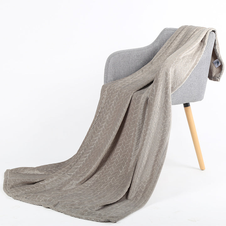 Cozy Embroidered Throw Blanket