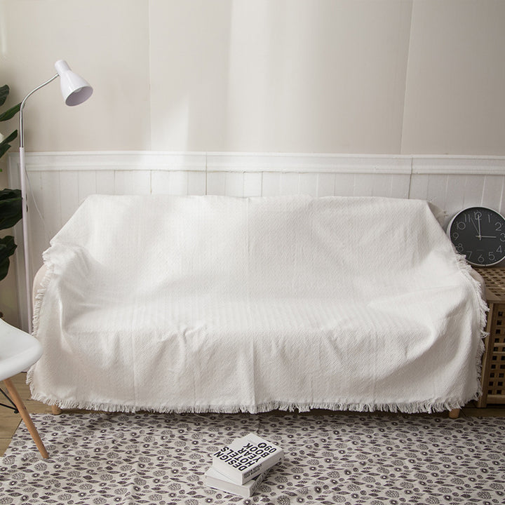 Textured Lightweight Knit Throw Blanket