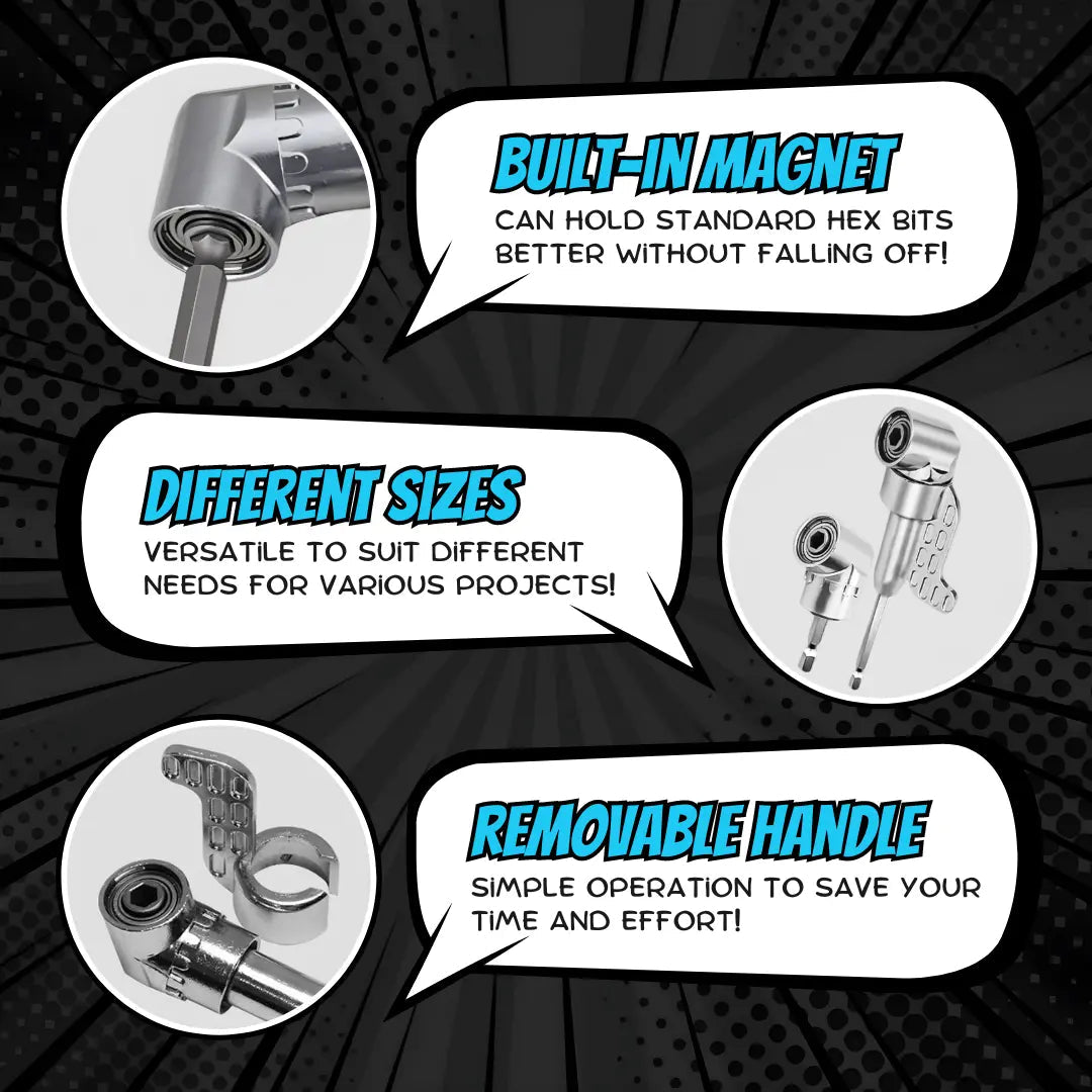 BowLift | 105° Zinc Alloy Angle Drill Adapter