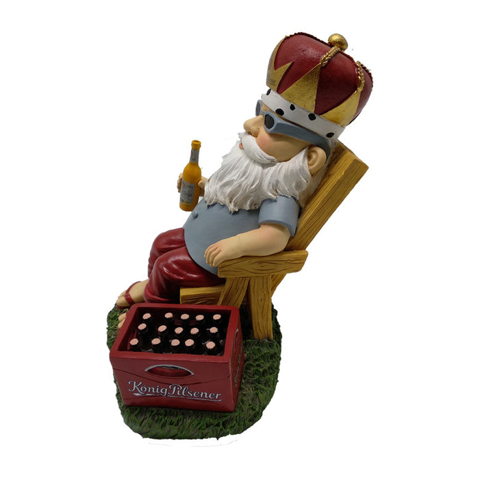 Relaxed Outdoor Gnome Figurine