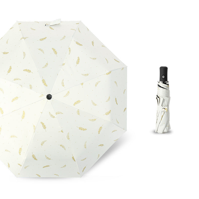 Ladies Automatic Umbrella with Elegant Spring Design Bowlift