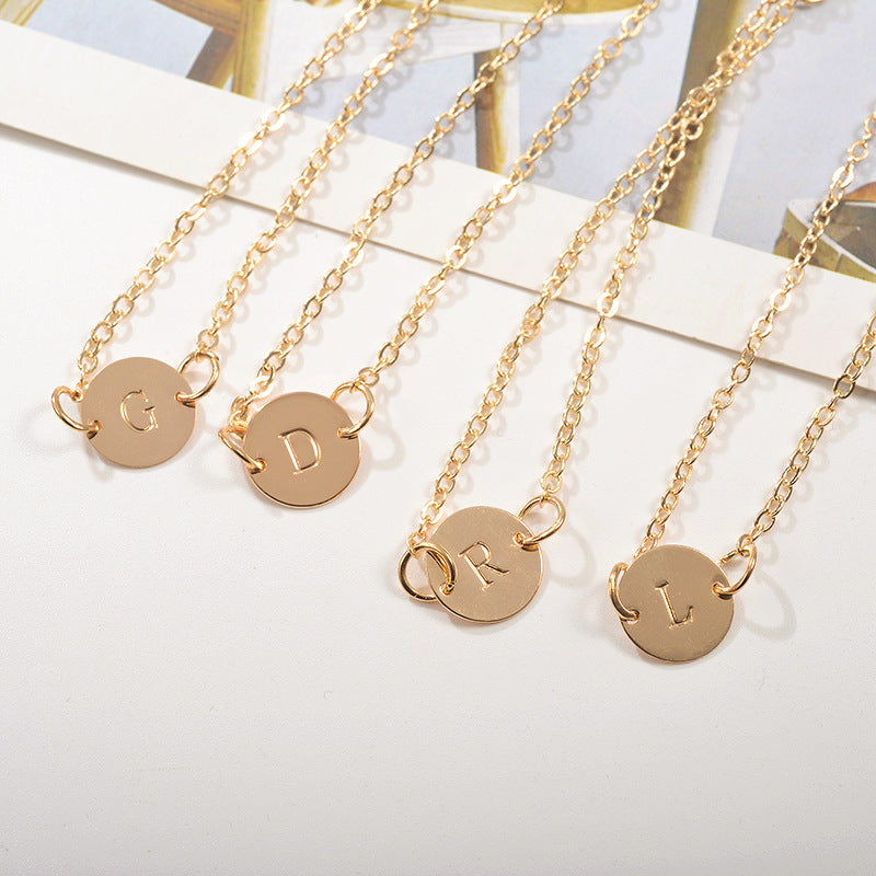 BowLift | Dainty Chain Letter Initial Charm Bracelet