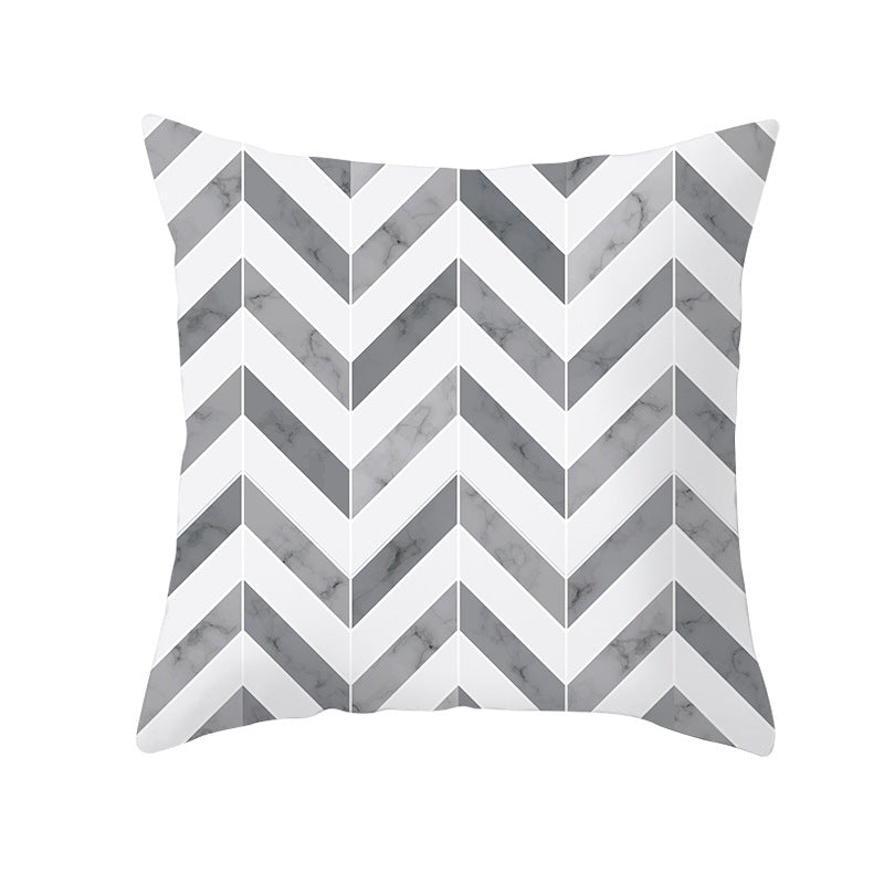 Decorative Tile-Pattern Throw Pillow Cover