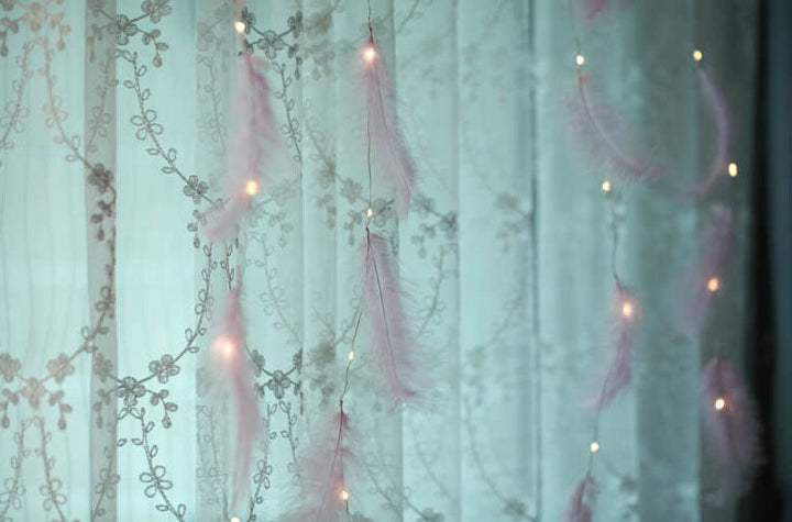 BowLift | Feather LED Atmosphere USB Remote Control Copper Wire Light String