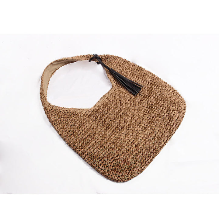 Handcrafted and Stylish Shoulder Bag with Decorative Tassel Detail Bowlift