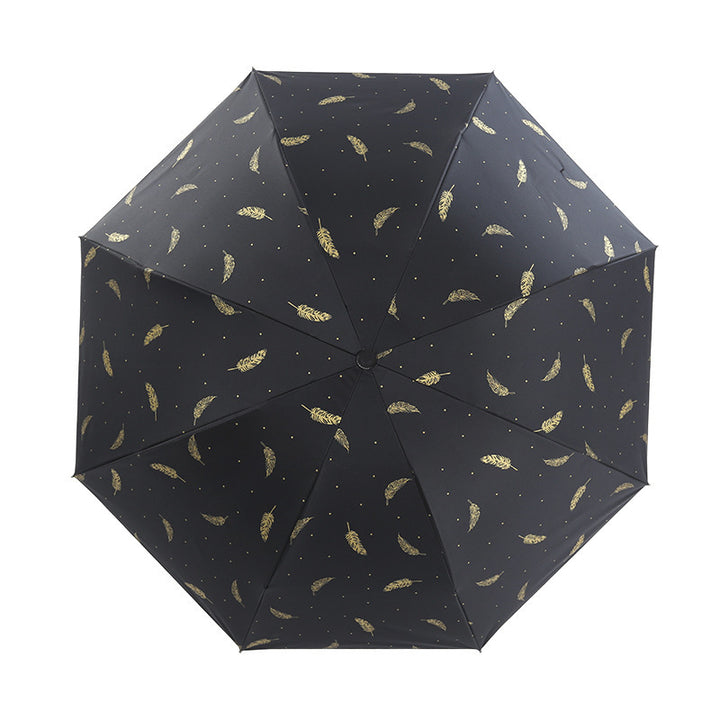 Ladies Automatic Umbrella with Elegant Spring Design Bowlift