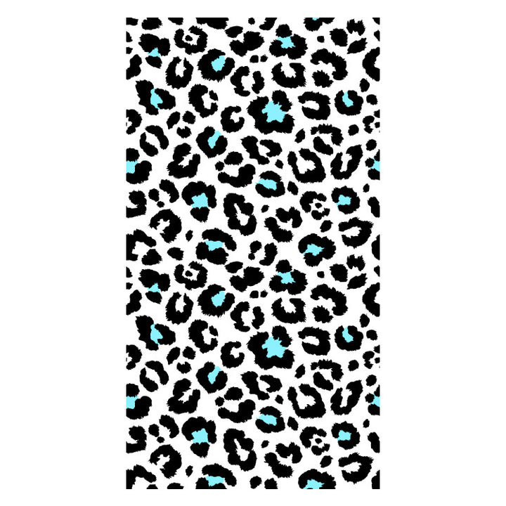 Beach towel with striking leopard motif and colorful accents Bowlift