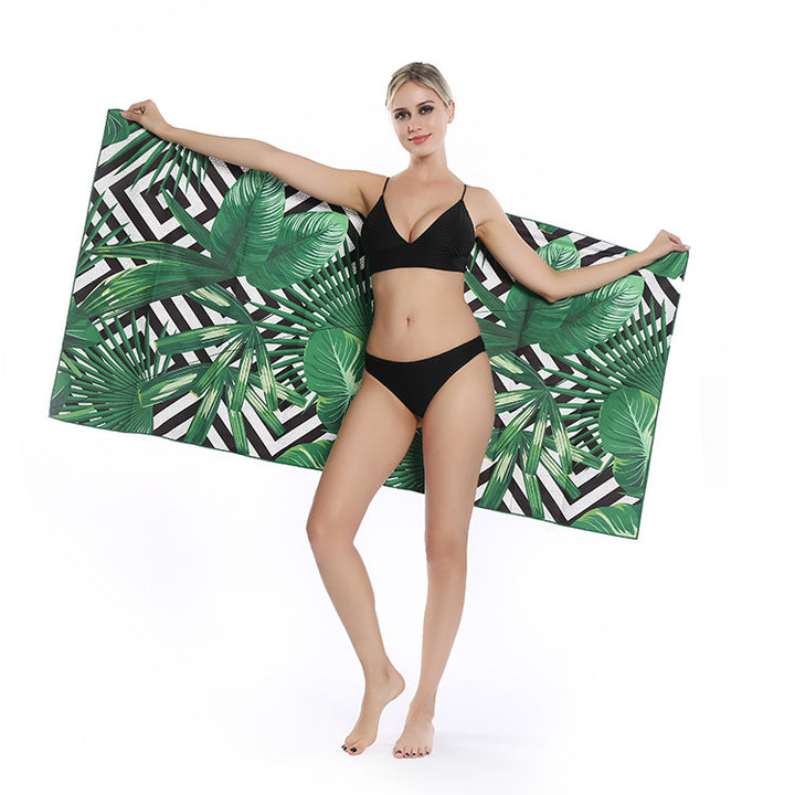 Multifunctional beach towel in creative mandala design Bowlift