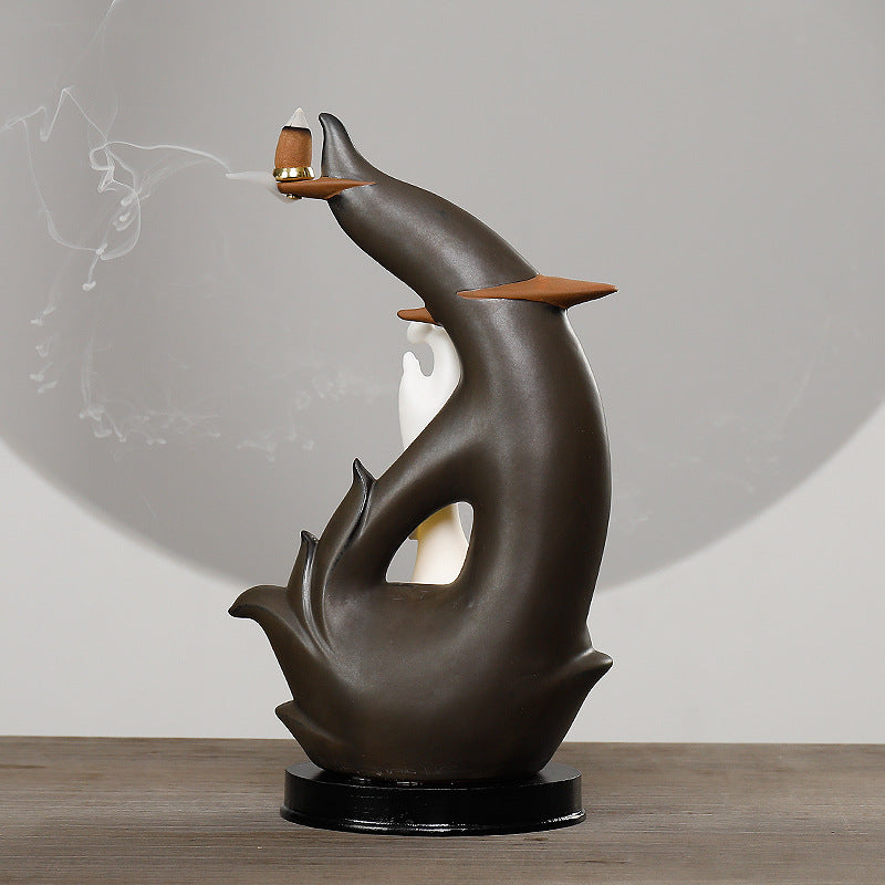 Artistic Smoke Dispensing Incense Holder