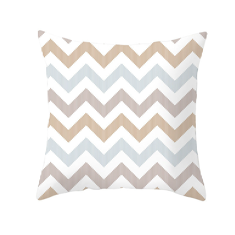 Decorative Tile-Pattern Throw Pillow Cover