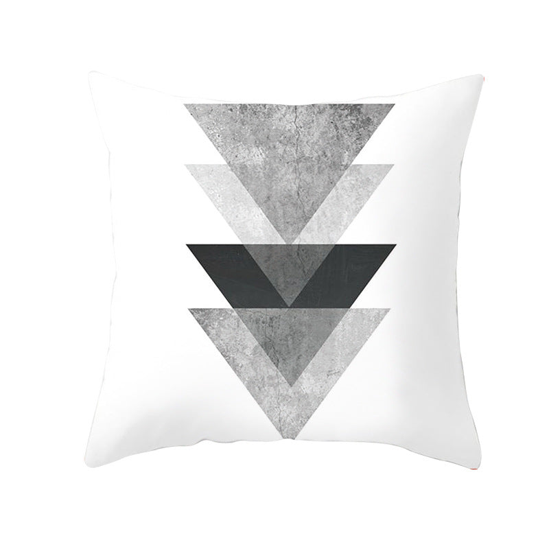 Decorative Tile-Pattern Throw Pillow Cover