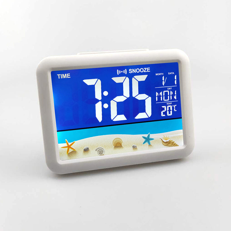 Digital alarm clock with underwater motif Bowlift