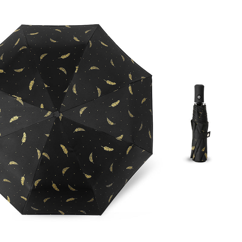 Ladies Automatic Umbrella with Elegant Spring Design Bowlift