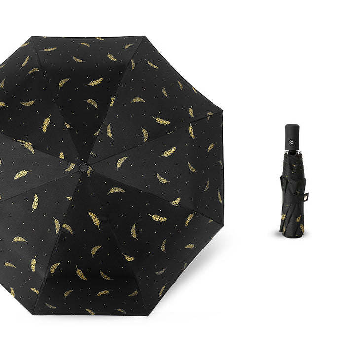 Ladies Automatic Umbrella with Elegant Spring Design Bowlift