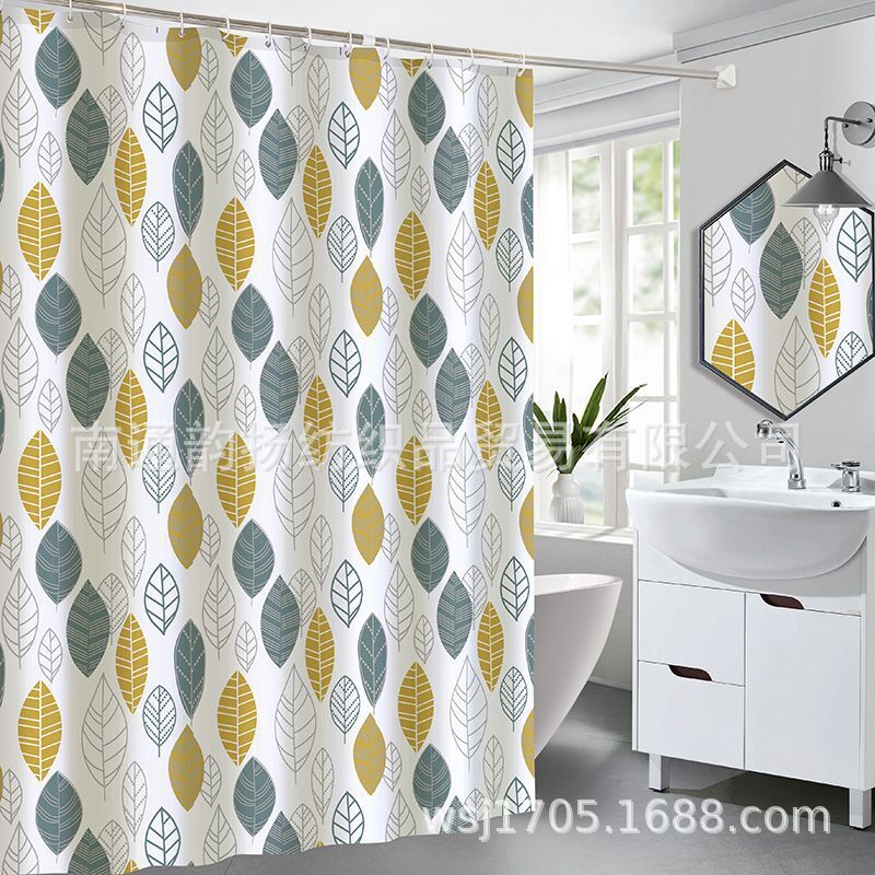 Floral Patterned Shower Curtain Bowlift
