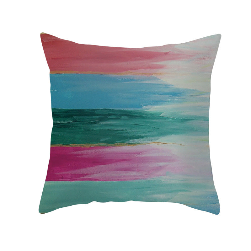 Decorative Tile-Pattern Throw Pillow Cover