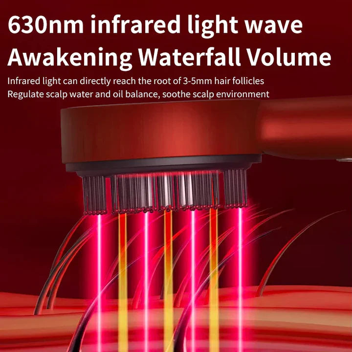 BowLift | Hair Growth Massage Comb - Red Light Scalp Massager