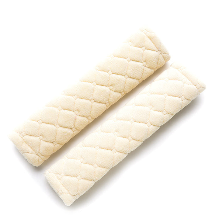 Plush Quilted Seat Belt Shoulder Pads Pair Bowlift