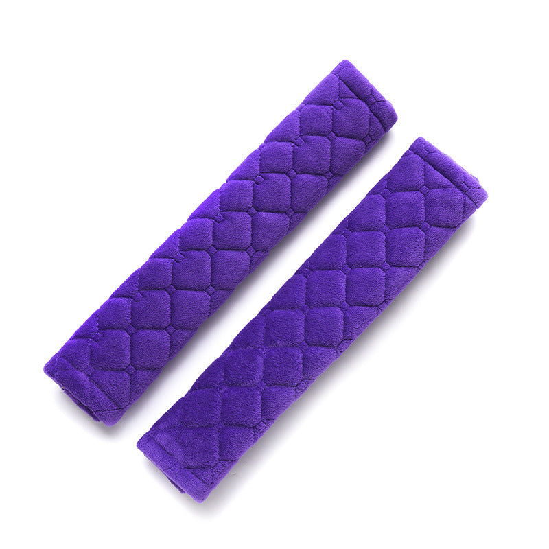 Plush Quilted Seat Belt Shoulder Pads Pair Bowlift
