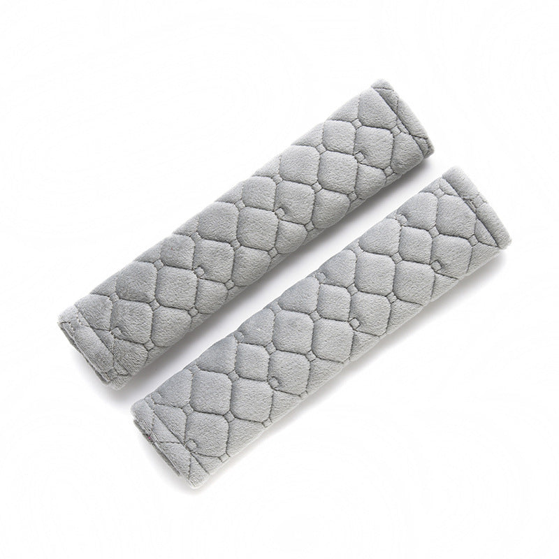 Plush Quilted Seat Belt Shoulder Pads Pair Bowlift