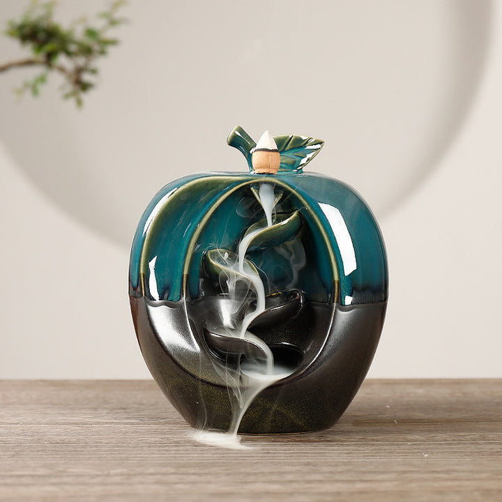 Artistic Apple-Shaped Incense Holder
