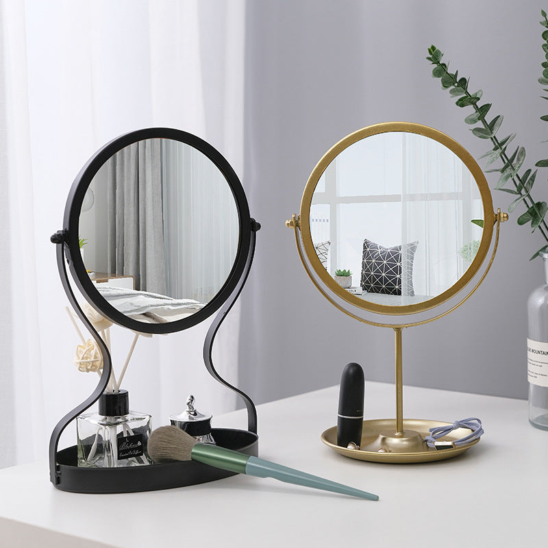 BowLift | Creative Metal Vanity Mirror with Multifunctional Jewelry Storage
