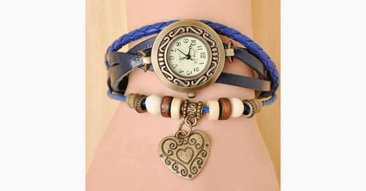 BowLift | Heart Vintage Wrap Watch
