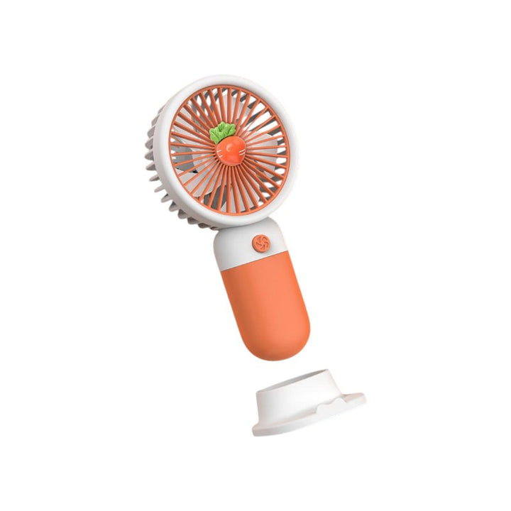MTech Portable Handheld Fan – Strong Wind, Noiseless, Rechargeable Mini Fan With Base | Bowlift