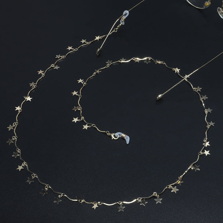 Star-Decorated Eyewear Chain Bowlift