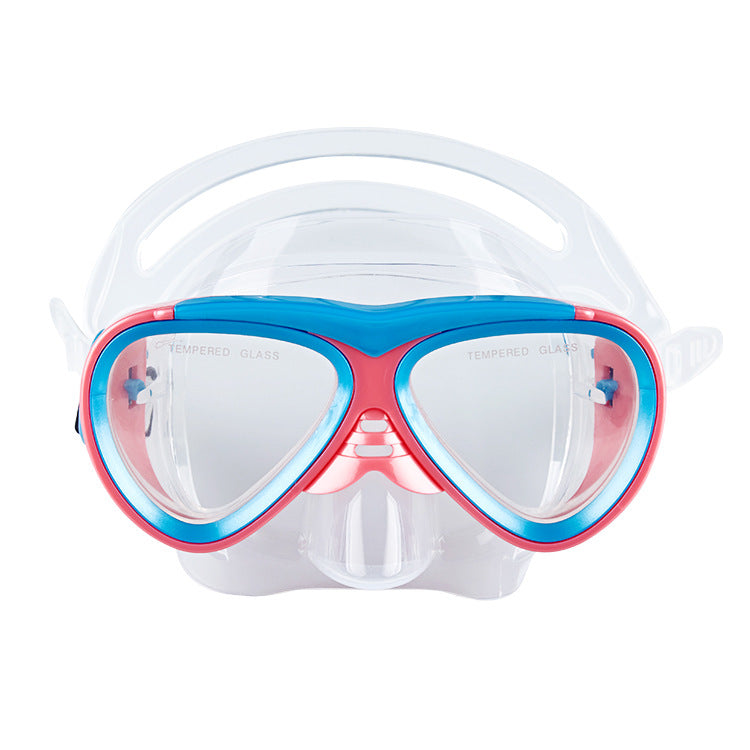 Diving mask with elastic adjustment and anti-fog technology Bowlift
