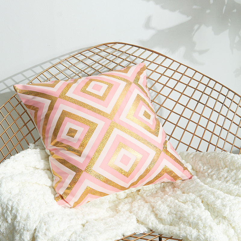 Luxurious Feather Print Decorative Pillow