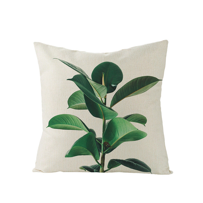 Tropical Pineapple Canvas Decorative Pillow Cover