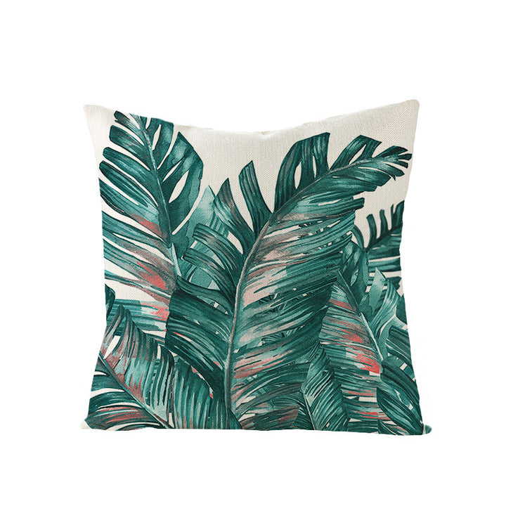 Tropical Pineapple Canvas Decorative Pillow Cover