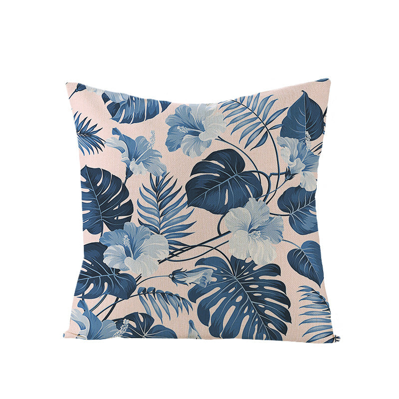 Tropical Pineapple Canvas Decorative Pillow Cover