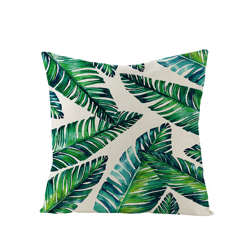 Tropical Pineapple Canvas Decorative Pillow Cover