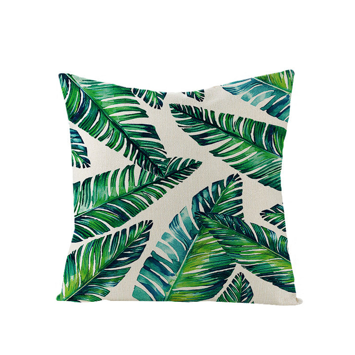 Tropical Pineapple Canvas Decorative Pillow Cover