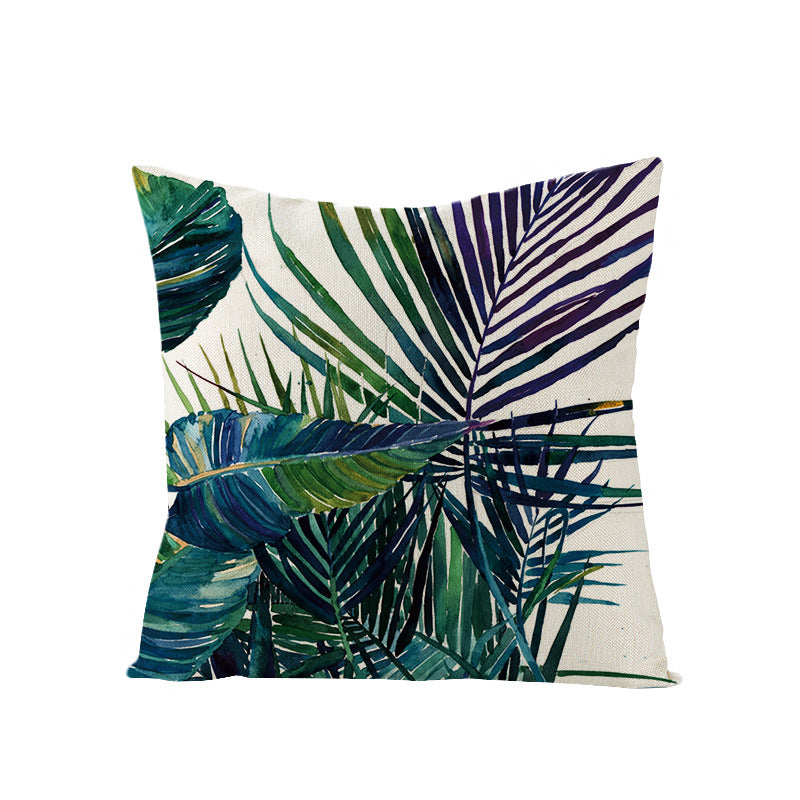 Tropical Pineapple Canvas Decorative Pillow Cover