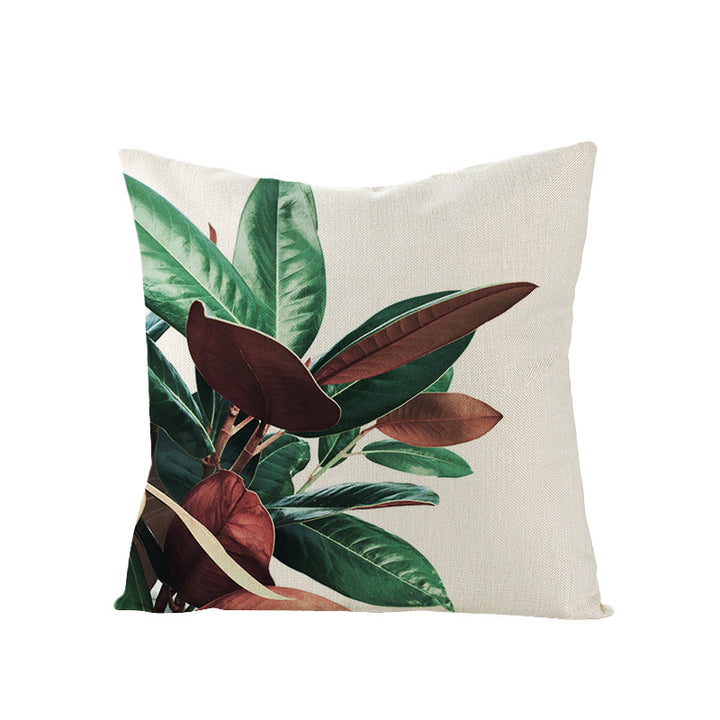 Tropical Pineapple Canvas Decorative Pillow Cover