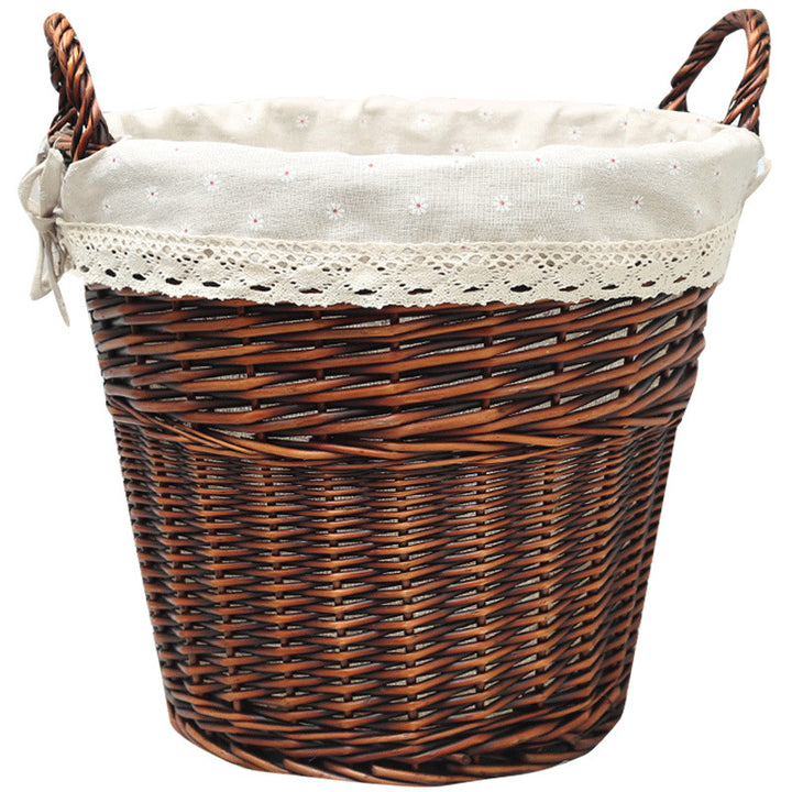 Women’s basket made of braided material with decorative inner lining Bowlift