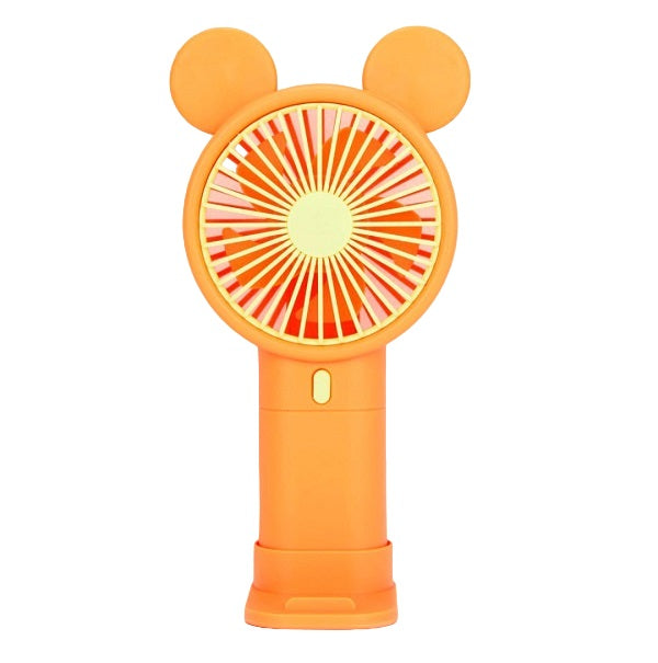 Mini Rechargeable Cartoon Fan With Phone Holder Base | Bowlift