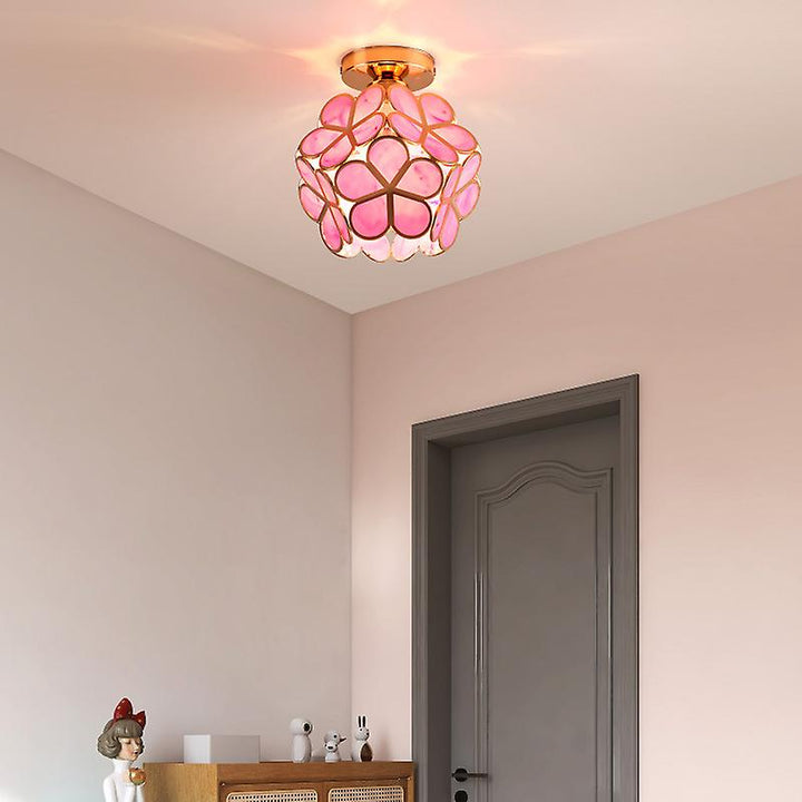 BowLift | Glass Flower Ceiling Lamp - FloraGlow