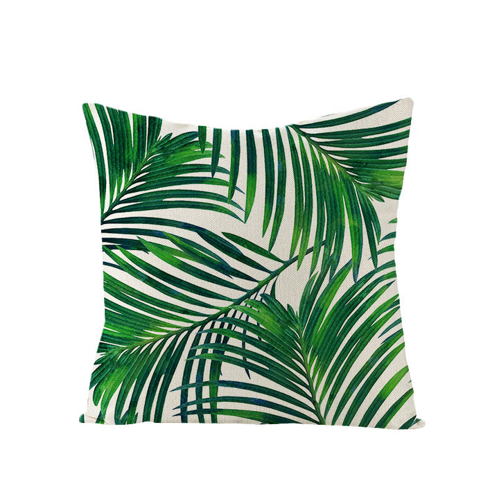 Tropical Pineapple Canvas Decorative Pillow Cover