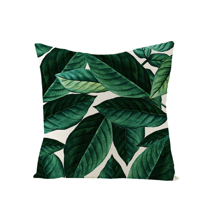 Tropical Pineapple Canvas Decorative Pillow Cover