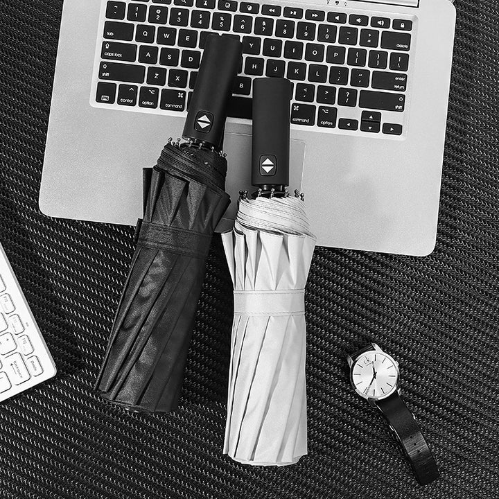 Women's compact and automatic umbrella with UV protection Bowlift