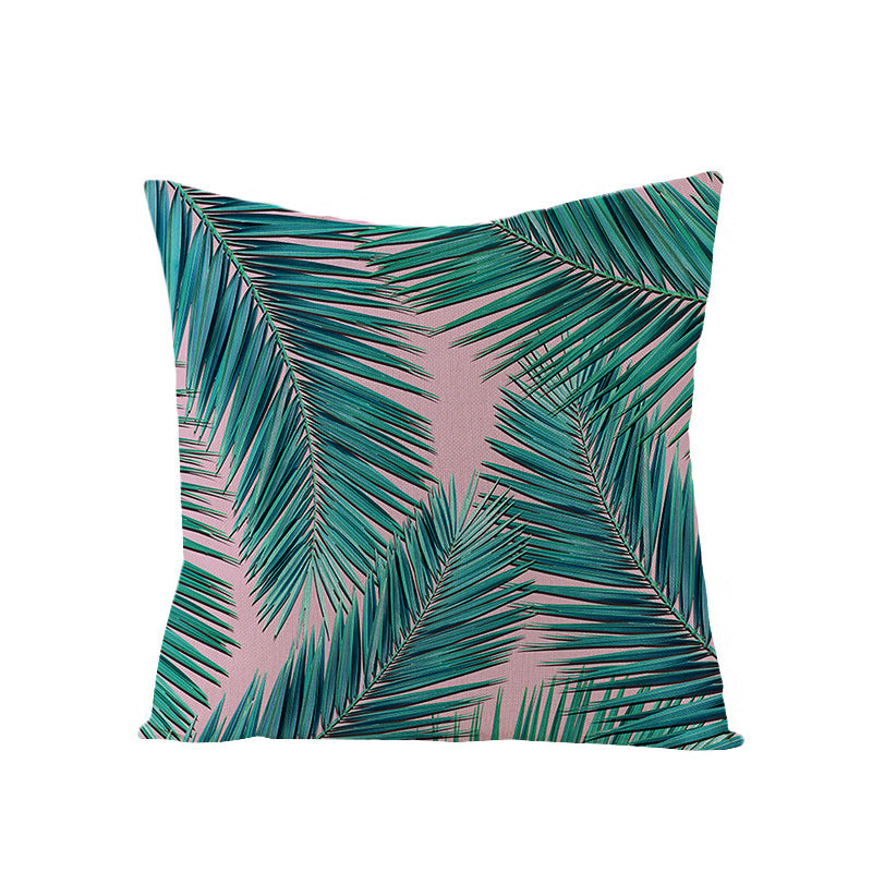 Tropical Pineapple Canvas Decorative Pillow Cover